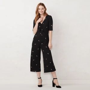 LC Lauren Conrad Floral Jumpsuit
